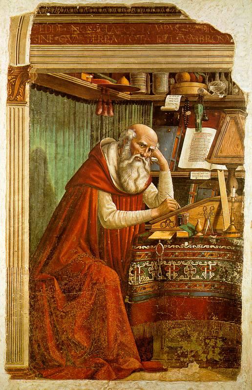 Saint Jerome in his Study  dd, Domenico Ghirlandaio